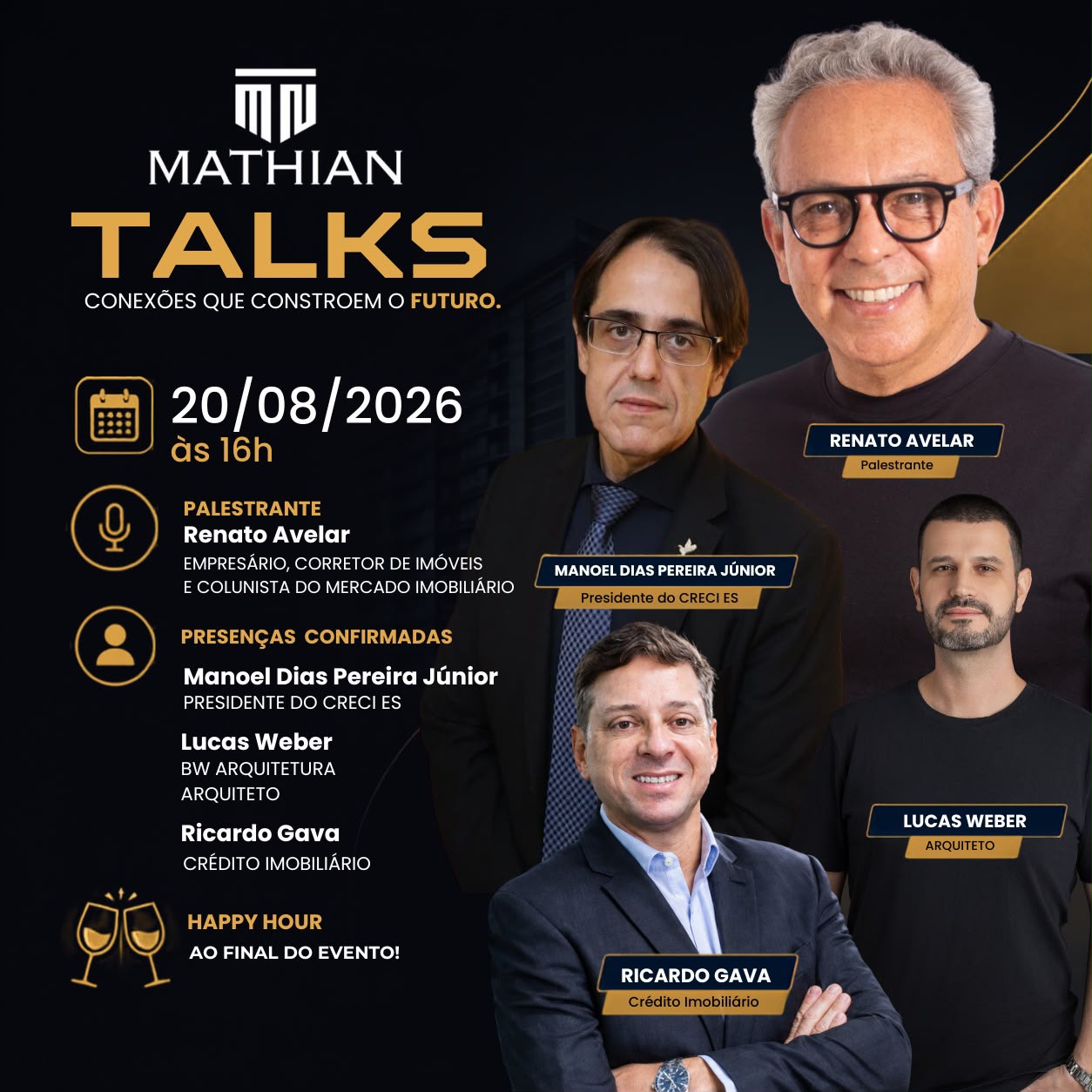Mathian Talks re&uacute;ne grandes nomes do mercado imobili&aacute;rio capixaba