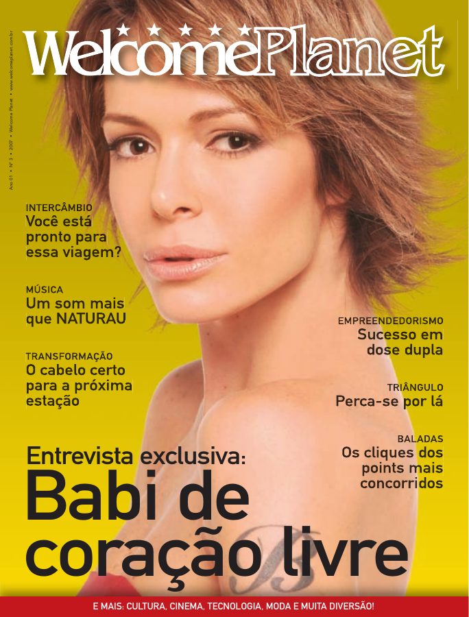 Capa da 3ª edição da Revista WelcomePlanet, de 2007
